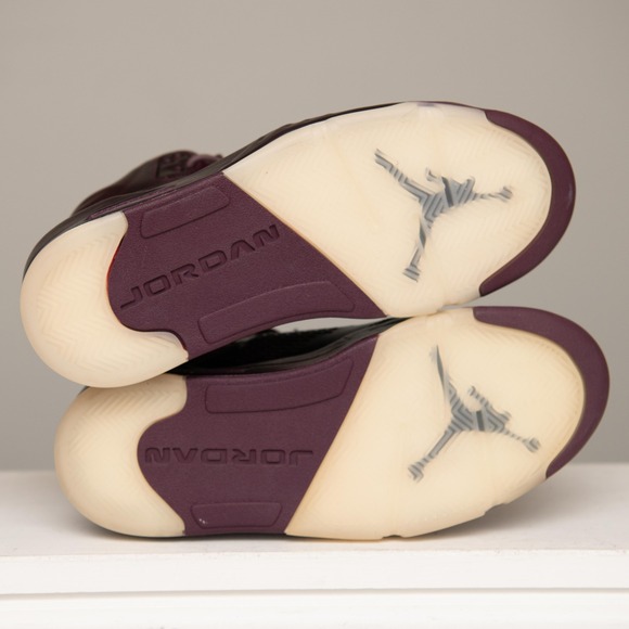 Jordan 5 Retro Premium Bordeaux M sz 8 Sneakers 881432-612 Wine Red Sneakers - Picture 8 of 10
